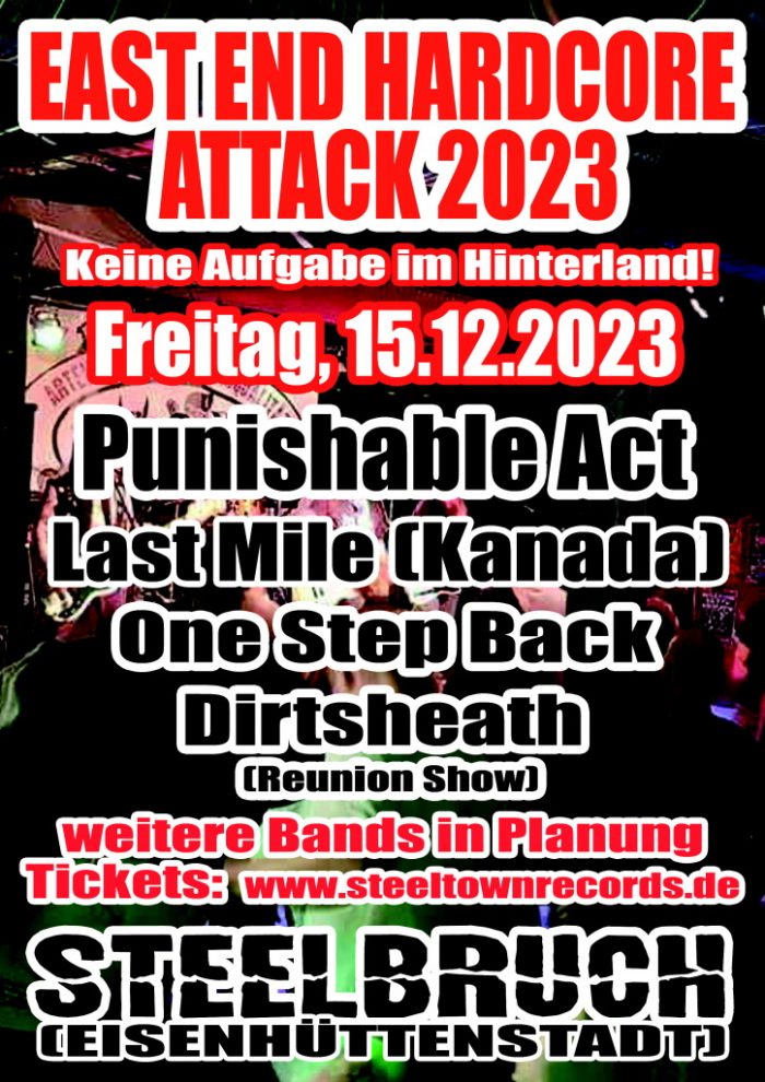 Steeltown Records East ain`t dead so straight ahead